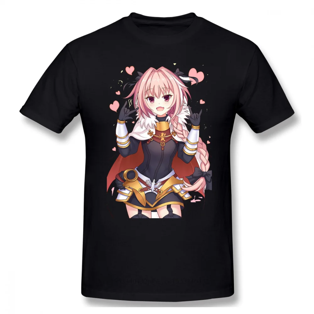Новая летняя футболка Astolfo из хлопка Fate Zero Saber Archer Assassin Rider Anime Ofertas Мужская | одежда