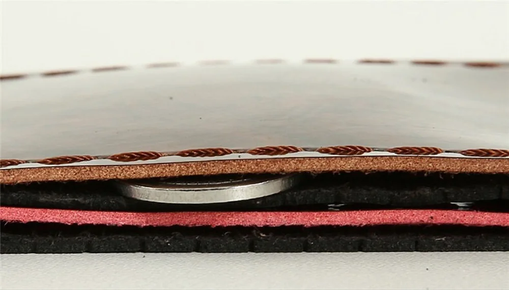 38cm Wooden Pattern Micfiber Leather Car Steering Wheel Cover Braiding Wheel Cover With Needle and Thread