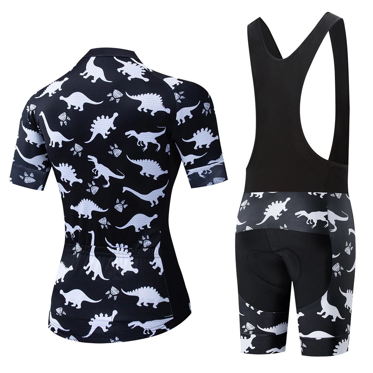 Camisa ciclismo mujer Лето dinosa короткий рукав Велоспорт Джерси Женская велосипедная одежда черная Camisa ciclismo verano maillot