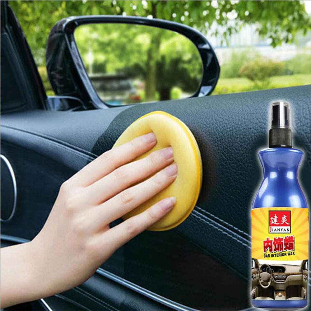 

100ml Car Polish Wax Plastic Leather Retreading Agent Automotive Interior Cleaner Tire Wax Paint Household Cleaning Agent