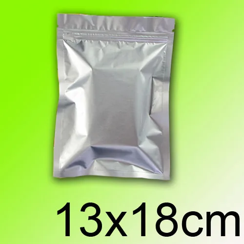 Алюминий фольга мешок замка застежка-молнии 13 см x 18 см 100 шт./лот