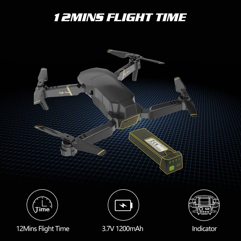 Глобальный Дрон EXA Профессиональный Дрон Летающая камера HD RC вертолет складной FPV Дрон с камерой Квадрокоптер VS M69 M70 E58 E520