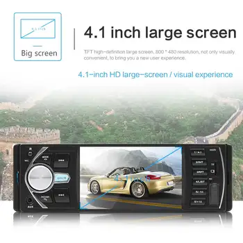 

TOSPRA 4022D Car Stereo MP5 Player Bluetooth USB TF Card Radio In Dash Receiver Supporting Reversing Image and Video Output