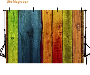 

Wedding Background Photography Vinyl Flooring Color Up Wooden Board Foto-005