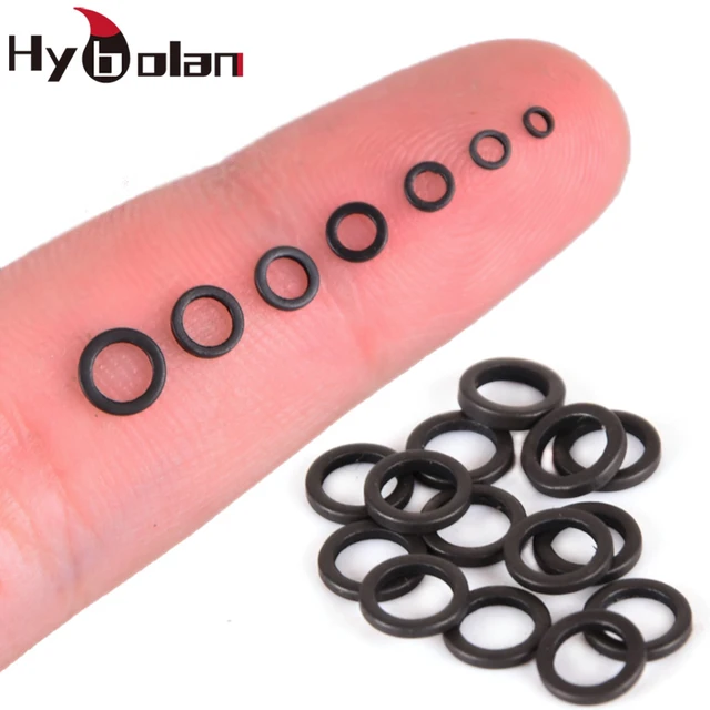 HYBOLAN Carp Fishing 50pcs Round Connector Rig Ring fishing tackle  accessories 2mm-5.3mm Quick change