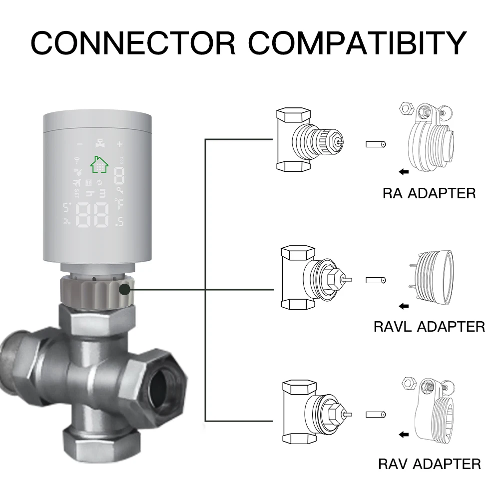 tuya zigbee30 inteligente atuador radiador programavel 04