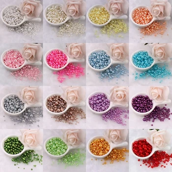 

3-8mm Many Colors ABS Imitation Pearls Round Beads With Holes DIY Bracelet Earrings Charms Sewing Beads Necklace Jewelry Making