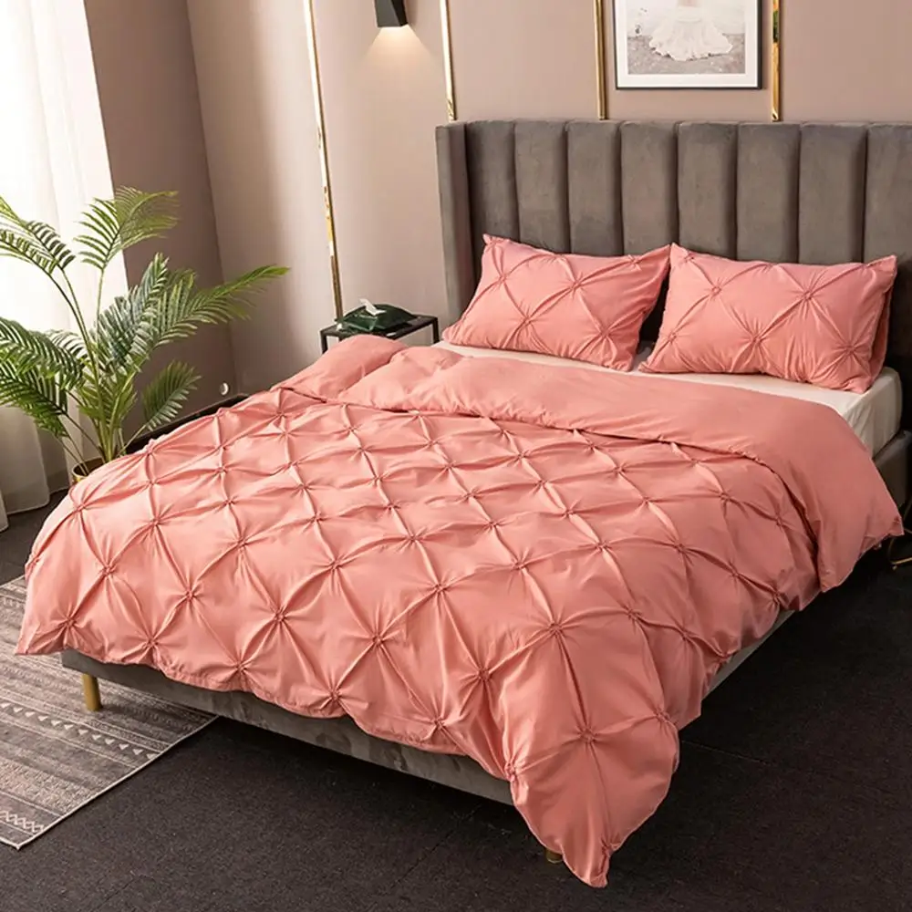Роскошный пододеяльник queen King size Pinch Pleat Brief, постельные комплекты, пододеяльник, наволочки для подушек, для спальни, 220x240, пододеяльник, белый