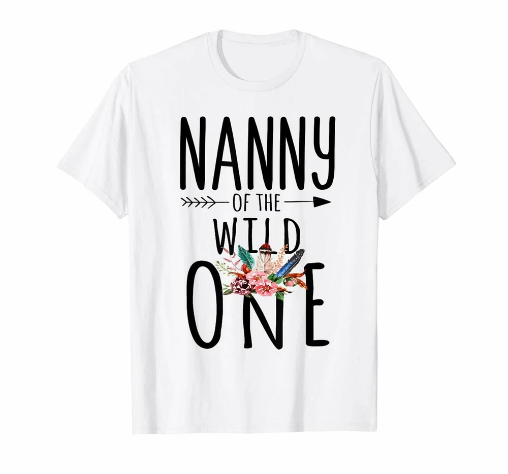 Nanny1 Of A Wild One рубашка Boho 1St Birthday няня вечерние футболки для мужчин и женщин новые