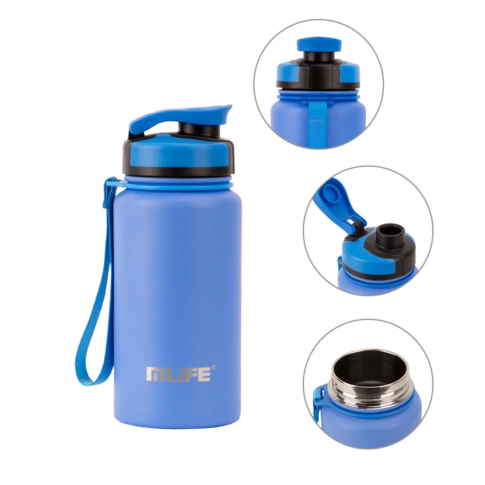 

Customizable 600ml Large Capacity Double Layer Stainless Steel Sports Vacuum Cup Popular Europe And America Shift Vacuum Cup