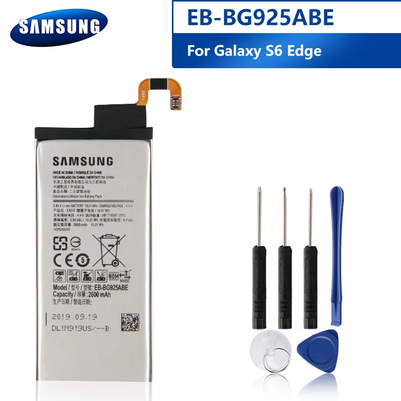 Оригинальный EB-BG925ABA батарея для Samsung GALAXY S6 край G9250 G925l G925F G925L G925K G925S EB-BG925ABE телефон
