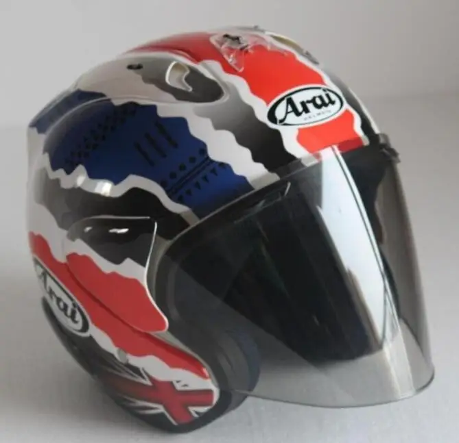 Топ горячий ARAI R3 шлем мотоциклетный шлем половина шлем с открытым лицом шлем-каска для мотокросса Размер: S M L XL XXL - Цвет: 2