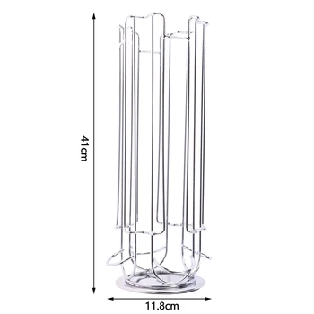 

Display Capsule Rack Rotatable Coffee Holder Stand Storage Shelves For 24pcs Coffee Capsule