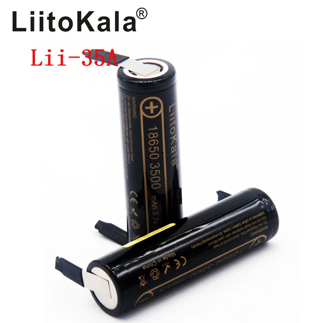 Batería 18650 Recargable 3500mah 3.7v con pin