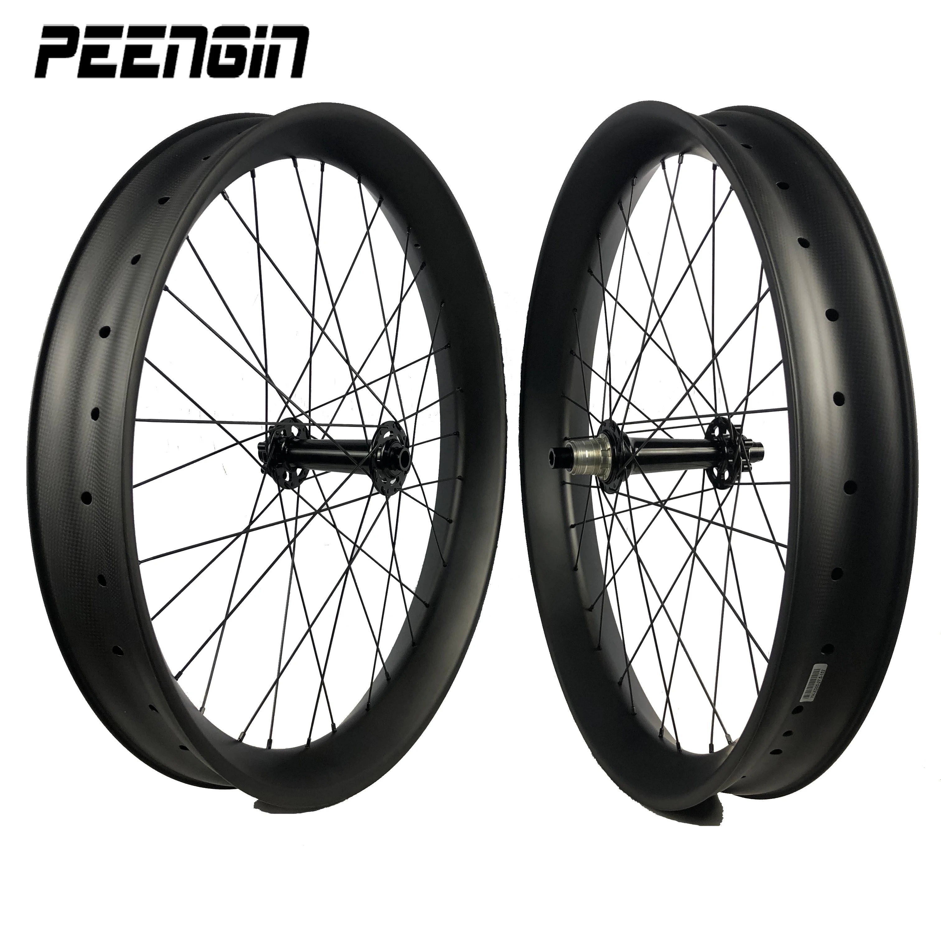 27.5er bike wheels carbon fatbike wheelset 85mmX40mm tubeless rim QR/TA