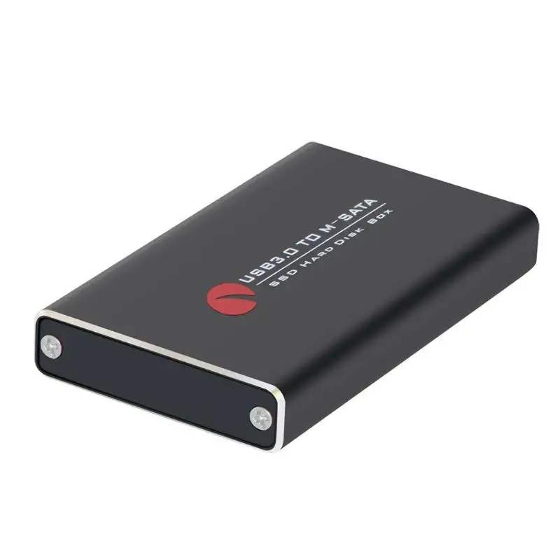 Алюминиевый сплав MSATA SSD мобильный жесткий диск чехол USB 3,0 Портативный высокоскоростной 6 Гбит/с Корпус для внешнего жесткого диска для ПК ноутбука