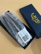 LIGE-reloj analógico con correa de cuero para hombre, nuevo accesorio de pulsera de cuarzo resistente al agua con calendario, complemento deportivo Masculino de marca de lujo con diseño moderno, color marrón, 2021