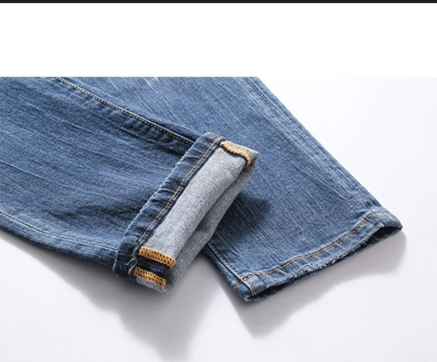 SEMIR джинсы для мужчин slim fit Брюки классические мужские дизайнерские брюки