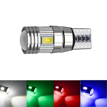 

1pcs Auto LED T10 W5W 5630 6SMD Decoding Wide Lamp License Plate Light Reading Light Clearance Lights T10 (W5W/194) 12V