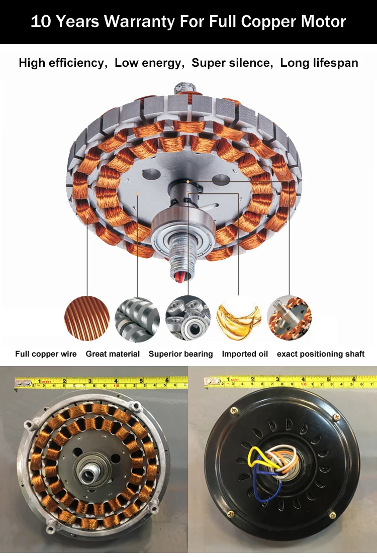 Antique natural 3 solid wood blades decorative fan ceiling energy saving ceiling fans with dimmable led lights