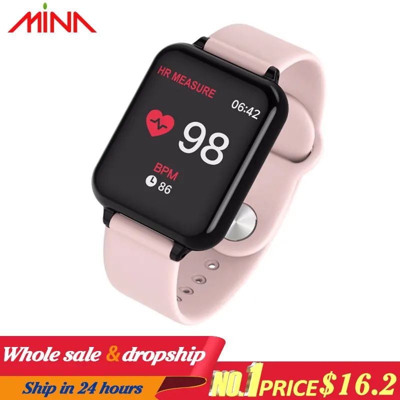 

New B57 Smart Watch Bracelet IP67 Waterproof Heart Rate Monitor Blood Pressure Fitness Tracker Women Men Sport Wearable Watch