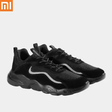 Новинка; Xiaomi Youpin NEXTSHOES; повседневная мужская обувь с толстой сеткой; удобная обувь; крутая черная универсальная Светоотражающая обувь