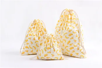 

3Pcs/Set Drawstring Bags Eco Reusable Folding Canvas Bags Grocery Cloth Underwear Pouch Case Travel Home Storage