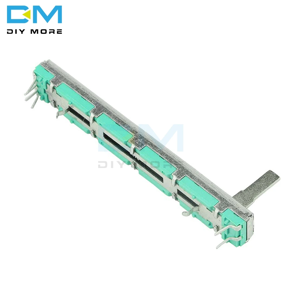 B103 B10K Ohm Potentiometer 10K 75mm SC6080GH Slide Adjustment Double Rotary Carbon Film Resistor 5PCS