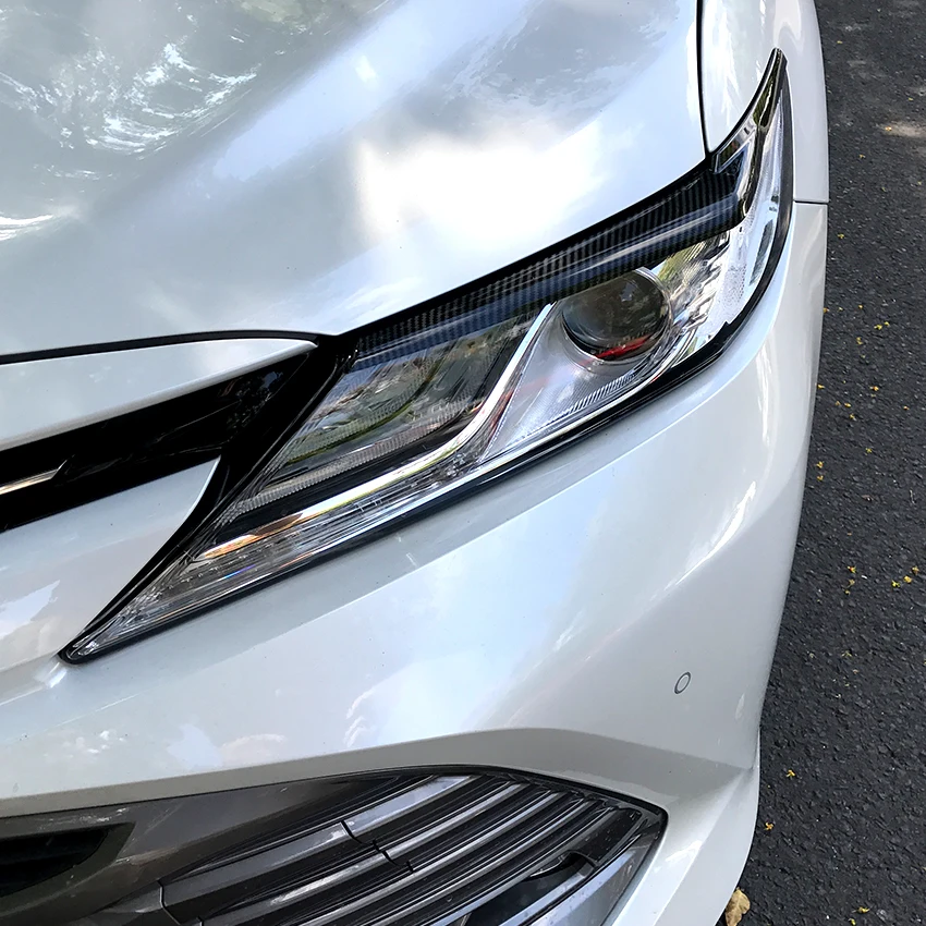 Для Toyota Camry 2018 + автомобильные фары брови наклейки на веки накладка ABS аксессуары