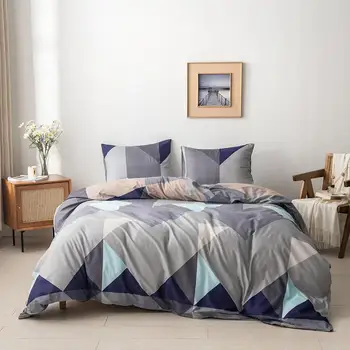 

Duvet Cover Sets Bedding Set With Pillowcase Duvet Cover Geometric Mosaic Pattern Bed Cover Double Queen King Size funda nordica