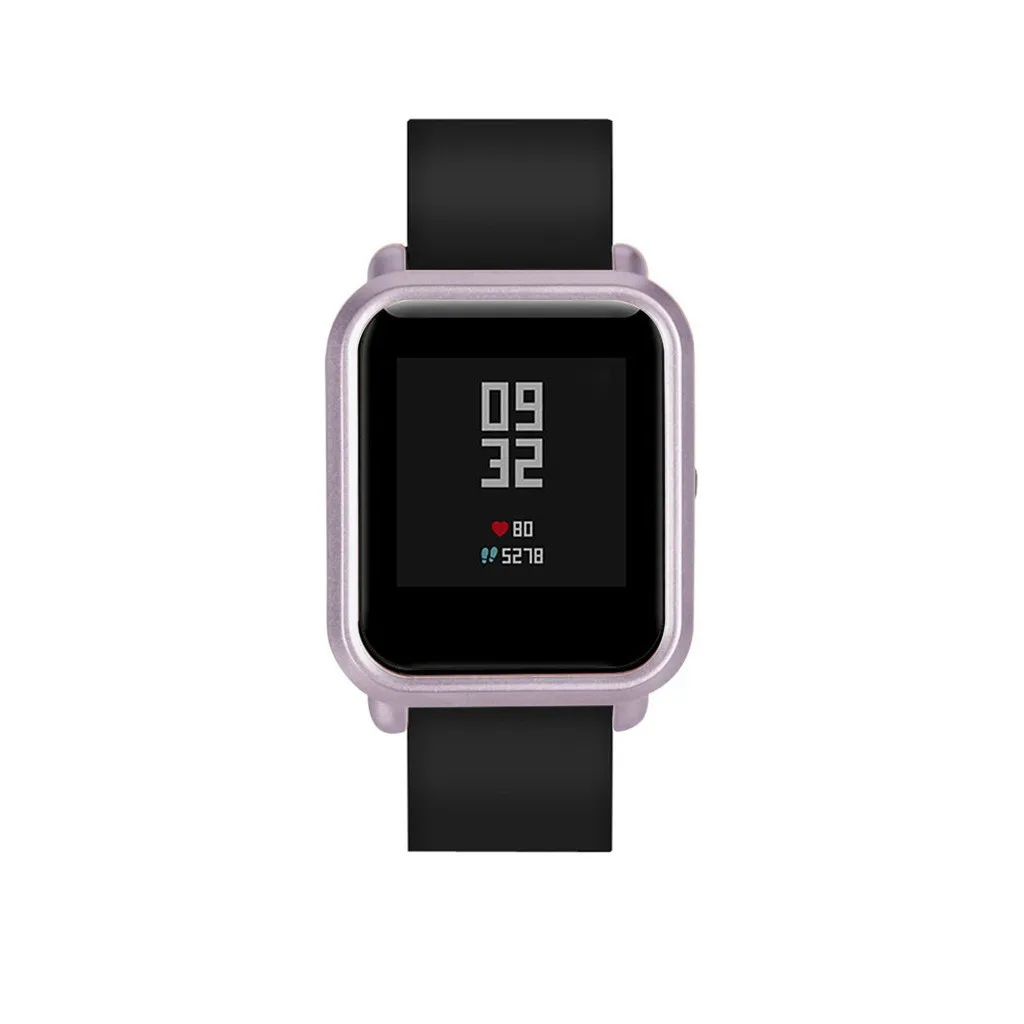 Защитный чехол-накладка+ Защитная пленка для экрана для Xiaomi/Huami Amazfit Bip Youth Watch тонкий цветной Чехол-рамка#25