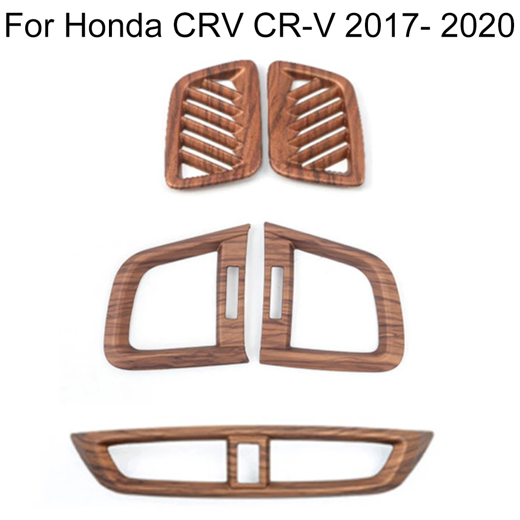Персиковое Дерево зернистая вентиляционная крышка интерьер A/C для Honda CRV CR-V 2017-2020