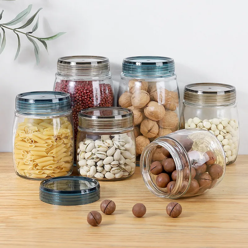 Uiifan 24 Pcs Plastic Jars with Lids Plastic Clear Storage Container Bulk  Spice Containers Mason Jar Cosmetic Jar for Food Cookie Candy Spice
