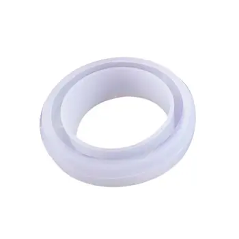 

DIY Crystal Epoxy Wide-faced Bracelet Mould Transparent Mirror Silicone Molds T4MD