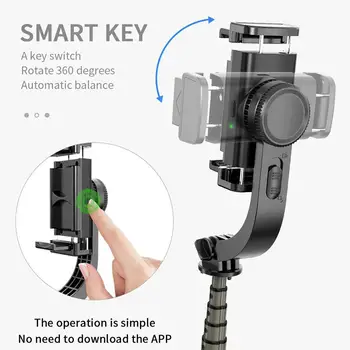 

3D Stabilizer Smart Bluetooth Handheld Smooth Gimbal Universal Wireless Record Stick Stream Phone Vlog Live Selfie Video F6W6