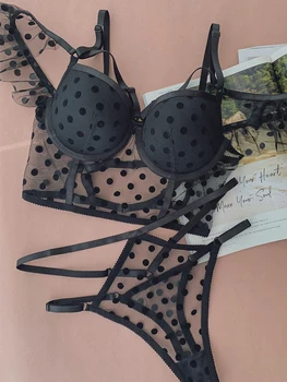 

Underwear Clothes Women Hot Transparent Lace Sexy Lingerie Showing Nipples