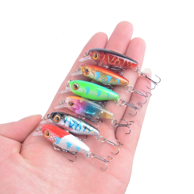 6 Pcs Japanese Style Bait Small Lures For Fishing Lure 3.2g 45mm