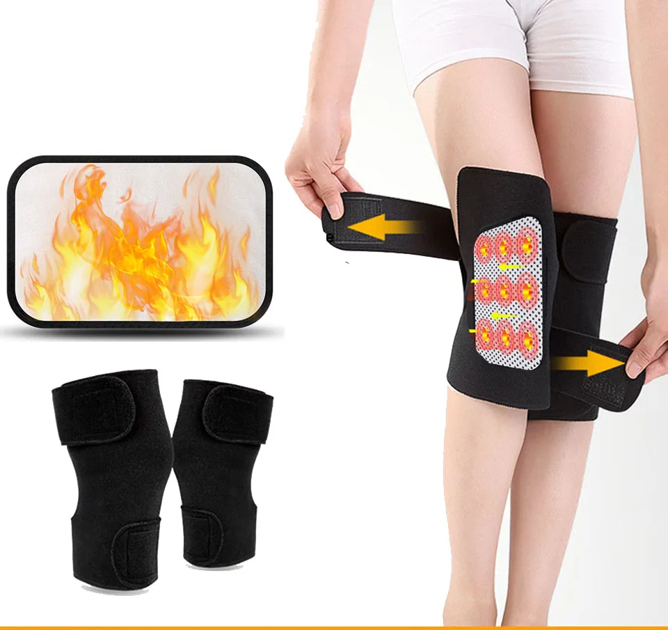 

2pcs Self-heating Warm Knee pads magnet magnetic therapy comfortable breathable knee protector and support