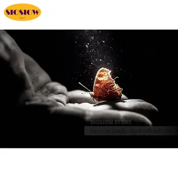 

5D Diy Diamond Painting Butterfly In Hand Full Square Drill 3d Diamond Mosaic Embroidery Cross Stitch Kits Decor Home Gifts Room