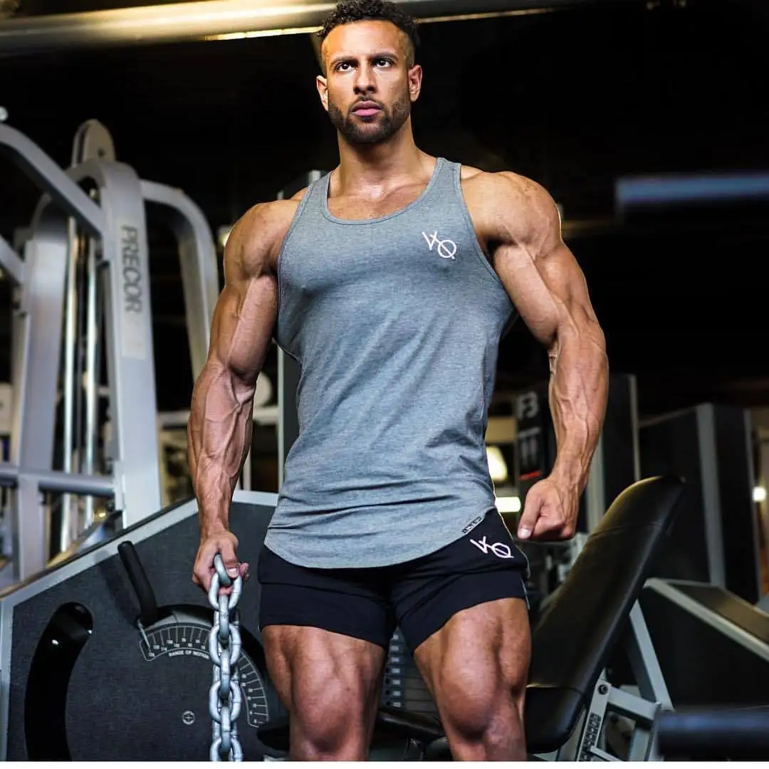 Жилет Brother мужской спортивный облегающий дышащий эластичный Топ без рукавов для