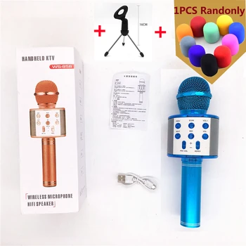 

Bluetooth Handheld Karaoke Speaker Player Machine for Kids Adults Home KTV Party for Android/Iphone/Ipad/Pc Girl Boy PK WS858