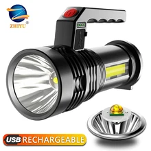 Мощный светодиодный вспышка светильник Портативный P500 фонарь USB