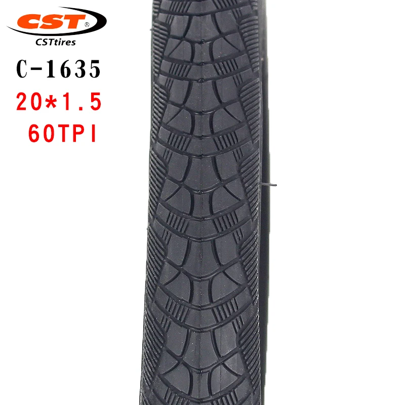 CST-Folding Bicycle Tire, Steel Tire, Bicycle Accessories, 406, 20x1.5, 1.75, Small Wheel Diameter, 20in, C1635
