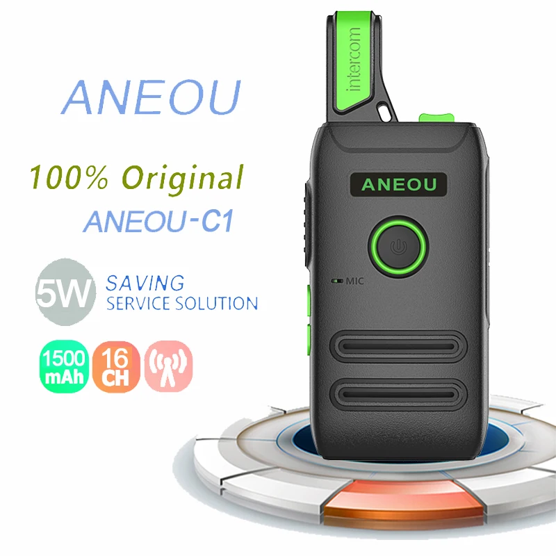 Новая портативная мини рация Anou C1 двухсторонняя радиосвязь 5 Вт УВЧ трансивер