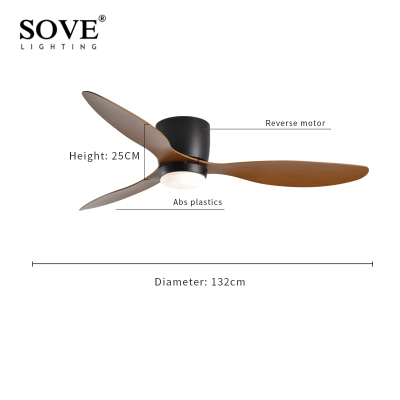 SOVE Modern White Ceiling Fan With Led Light Ceiling Light Fan Ceiling Fans With Lights Led Fan Lamp Remote Control 4