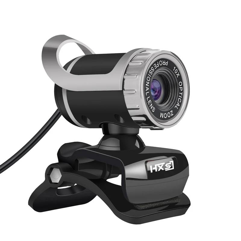 Black HXSJ 480P Веб-камера с поглощающим микрофоном Микрофон для Skype для Android tv Вращающийся компьютер специальные эффекты камера Веб-камера - Цвет: Black