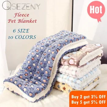 Dog Mat Dog Bed Thickened Pet Cat Soft Fleece Pad Blanket Bed Mat Cushion Home Portable Washable Rug Keep Warm Pet Supplies 1