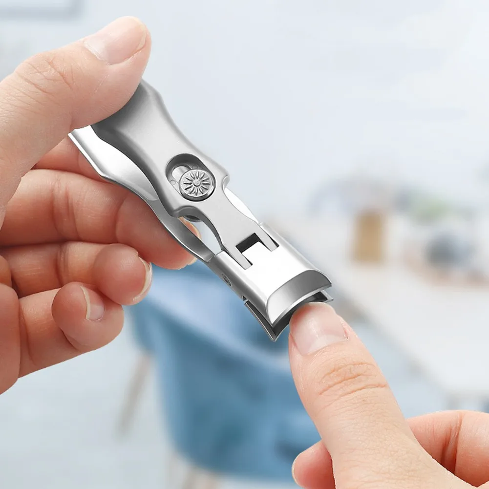 Portable Ultra Sharp Nail Fingernail Clipper Steel Wide Jaw Opening Anti Splash Clippers Cutter Manicure | Красота и здоровье