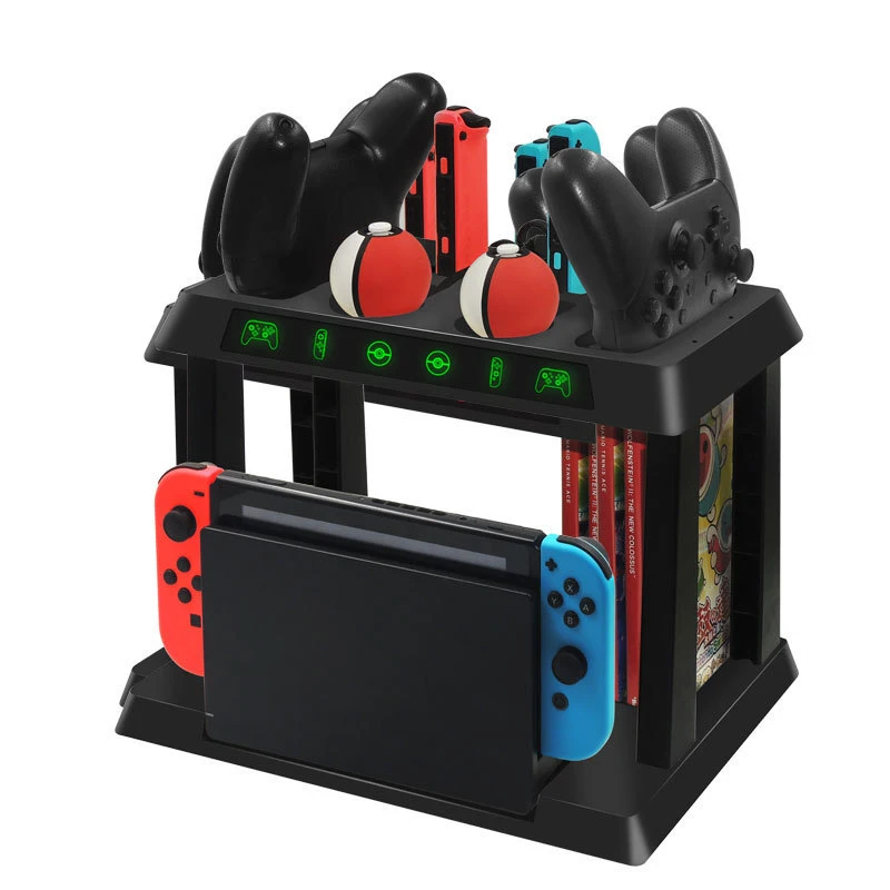 Multifunctional Charging and storage stand for Nintendo Switch and PS4