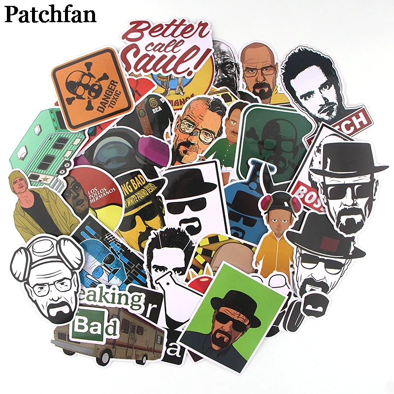 Patchfan 34 шт. ломающиеся забавные наклейки с героями мультфильмов пакеты с буквами креативный мультяшный стиль DIY настенный телефон Скрапбукинг альбом A2303